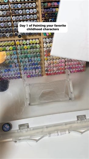 1.6K views · 85 reactions | Day 1 of painting your favorite childhood cartoon characters. Hope you like this new series  #cartoonnetwork #markerart #acrylicpainting #cartoonpainting #couragethecowardlydog #paintingseries #acrylicmarkers | Sleepy Doodles | Facebook