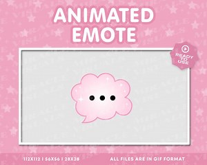 Thinkingbubble Animated Twitch Emote / Thinkingbubble/ Typingbubble / Badge / Twitch Animated Emote / Twitch Emote Pack for Streams - Etsy