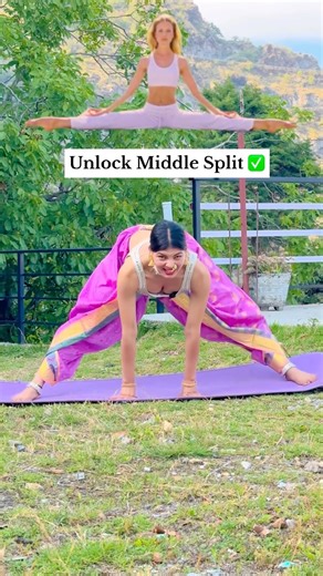 Yoga for middle split ✅.#viral #trending #youtuber #yoga #health #fitness #youtubeshorts