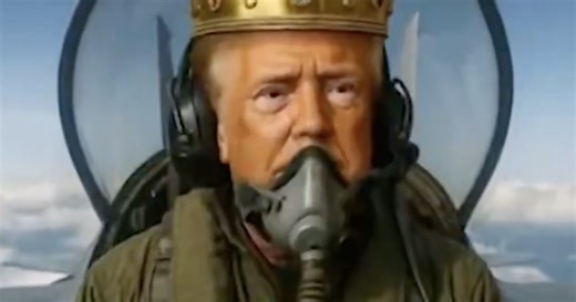 Em vídeo feito com IA, Donald Trump se chama de rei, usa coroa e joga fezes sobre manifestantes