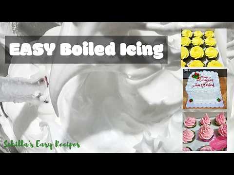 Easy Boiled Icing | How to Make Boiled Icing | Schilla's Easy Recipe