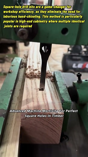 Advanced Machine Mortising For Perfect Square Holes In Timber