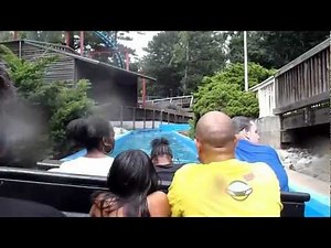 Splash Water Falls HD Back Seat POV - Six Flags over Georgia