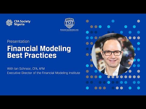 [Webinar] Financial Modeling Best Practices presentation by the Financial Modeling Institute