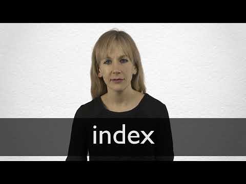 How to pronounce INDEX in British English
