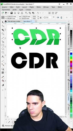 #Achatando #letras #CDR #letra #font #fonte #texto #text #ideia #vetor #corel #coreldraw #style