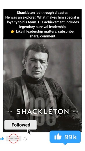 Shackleton led through disaster.He was an explorer.#america #memes #humanity #history #kindness#usa