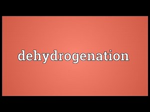 Dehydrogenation Meaning
