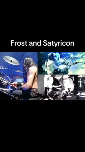 Frost and Satyricon. Live in Poland 2025#blackmetal #satyricon #frost #drumcam #fastdrumming