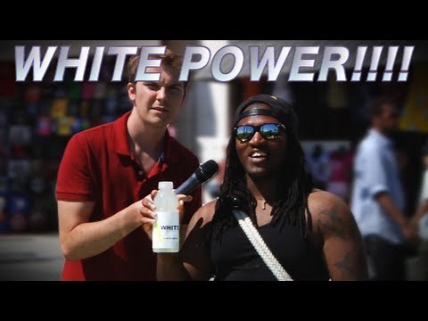 Guy Tricks People into saying White Power!!