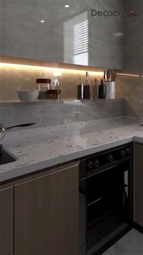 Smart Small Kitchen Design in 3D | Space-Saving Modern Kitchen Ideas