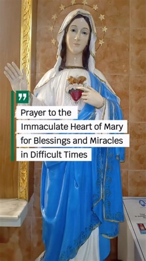Prayer to the Immaculate Heart of Mary for Blessings and Miracles in Difficult Times #ImmaculateHeartOfMary #prayer #miracles #blessings #AveMaria #faith | Praise Songs & Prayers