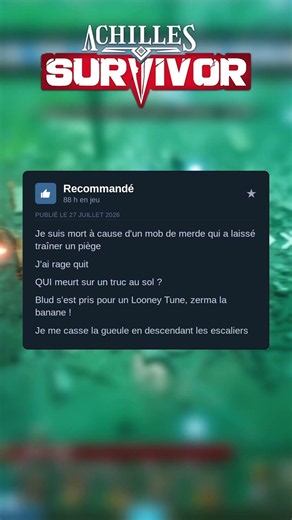 THE BEST STEAM REVIEWS: Achilles Survivor!