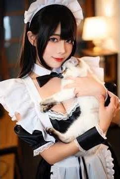 Cute Maid and Grumpy Cat—Pure Satisfaction Guaranteed! 3