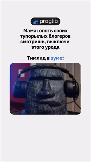 Библиотека программиста on Instagram: "Тгк: proglib Айти-мемы / Понравилось видео? Поставь лайк и не забудь подписаться :) #войтивайти #программирование #разработка #программист #айти"
