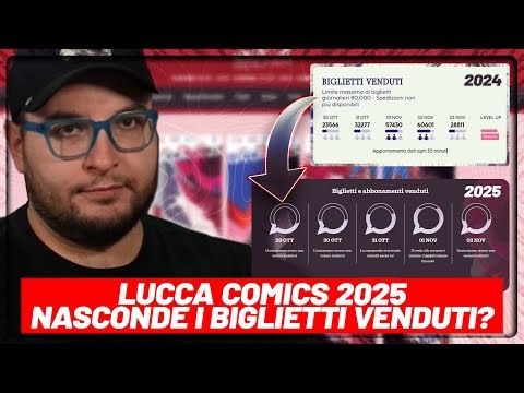 Lucca Comics & Games 2025 nasconde i biglietti venduti? Vende meno degli scorsi anni?