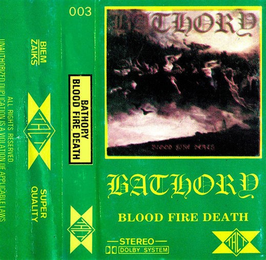 Bathory - Blood Fire Death