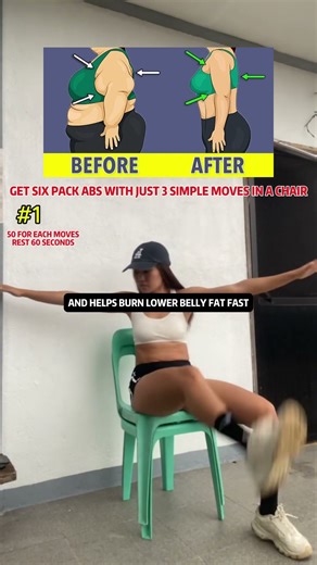 Grab SIX PACK ABS with These 3 Chill Chair Moves