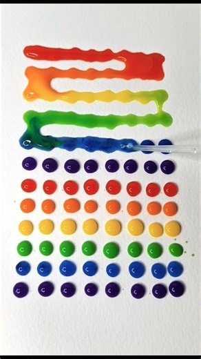 Colour water drops 💦 art #art #odlysatisfying #satisfying #shorts