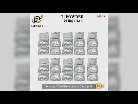20 Bags Cold Spark Consumable Powder MSDS Certification Composite Ti Powder 100g/bag for Cold Fount