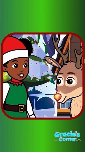 Sing along with Rudolph and Gracie! 🎅🎄 #kidssongs #learnthroughplay #representationmatters