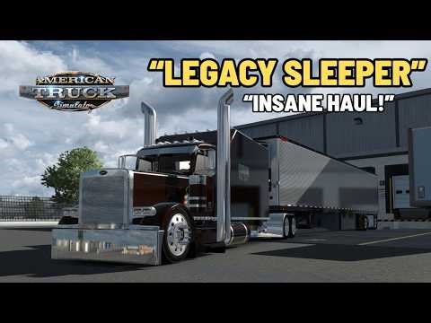 ATS | Peterbilt Legacy Sleeper Haul with Custom Reefer Trailer | American Truck Simulator Mods