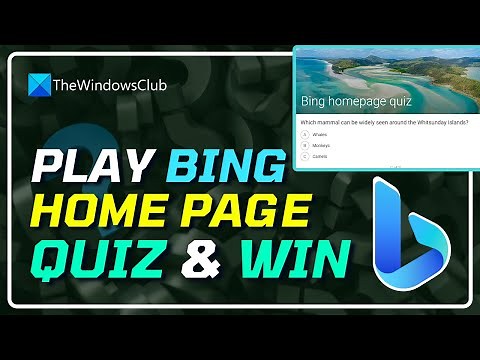 How to Play Bing Homepage Quiz and Win? (Microsoft Rewards)
