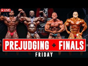 LIVE 🔴 Mr. Olympia 2026 | Men’s Open Prejudging + Friday Night Finals