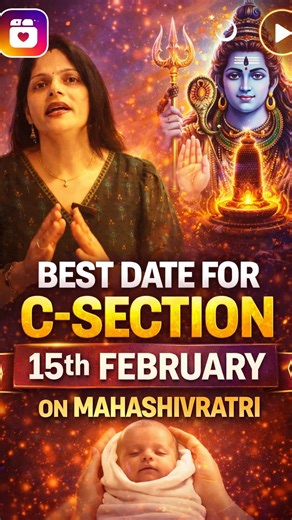 Liife In Numbers | Varssha Guurnani | Numerologist on Instagram: "A baby born on Mahashivratri is blessed with Shiv’s protection 🙏🕉️ 15th February is not just a date… It’s a day of divine energy, strength & destiny alignment. If you’re planning a C-section, choosing the right date can impact: ✨ Health ✨ Luck ✨ Success ✨ Life path In this reel, I’m sharing why 15th Feb (Mahashivratri) is one of the most powerful dates for your baby’s birth 💛 Disclaimer : This reel is for numerology guidance on