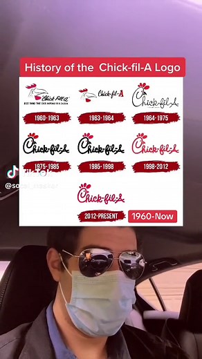 History of the Chick-fil-A Logo ##history##chickfila##logo##throwback##trend##foryoupage##fyp##socalmasker