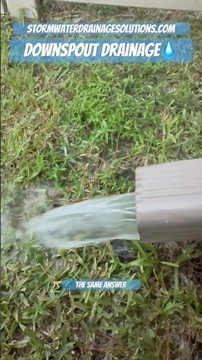 Downspout Drainage Tampa Florida - Storm Water Drainage Solutions