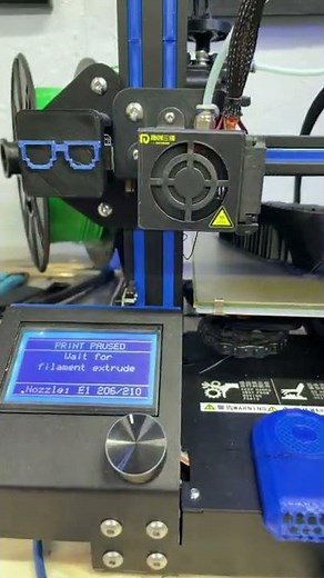 Change filament during a print￼ on a 3D printer Ender 3