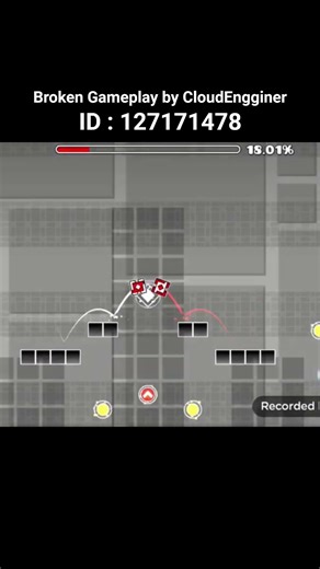 Gameplay-nya Rusak?! #geometrydash #minecraft