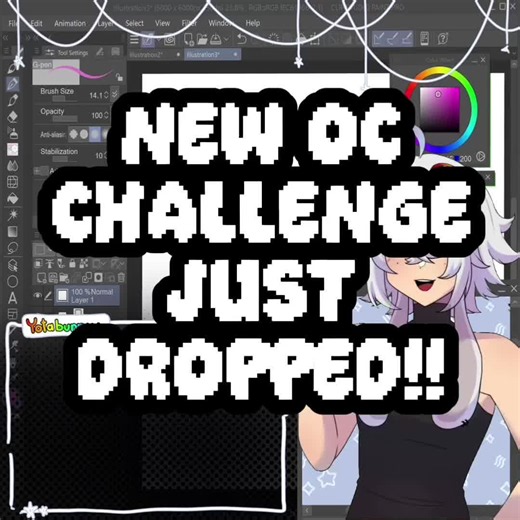 New OC challenge my partner and I accidentally made up when they were making a new Character design!! If you try it out please tag me cuz I’d love to see what you end up with!! #artchallenge #occhallenge #arttok #oc #ocs