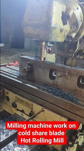 hot rolling mill Milling Machine On Work live operation, working process, and cutting performance