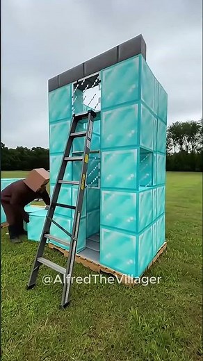 Building a DIAMOND house in real life! (minecraft)