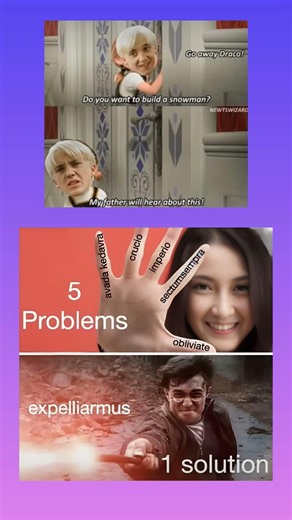 5 Problems? Just Use Expelliarmus 😂 | Harry Potter Compilation #shorts