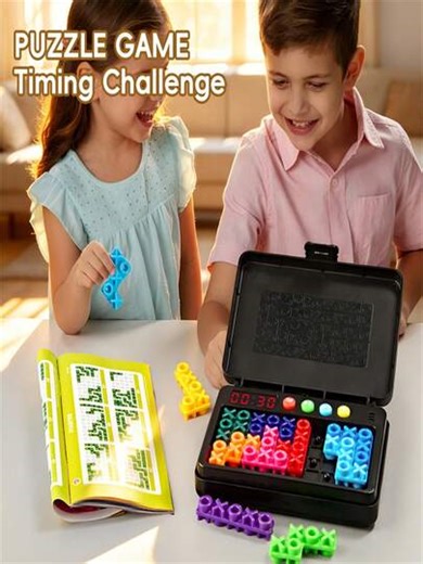 120-Level Kids Smart Maze Puzzle Game With Countdown Function, Cultivate Children's Thinking And Observation Ability, Parent-Child Interactive Logical Reasoning Training Educational Toy Gift (Note: The Arrangement And Color Of The Building Blocks In This Product May Be Different From The Picture, And The Actual Received Item Shall Prevail) | SHEIN