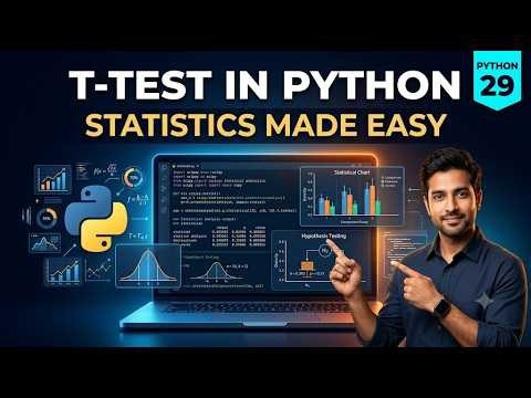 Learn T-Test in Python | One Sample, Two Sample & Independent T-Test Python 29