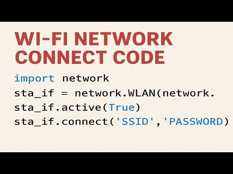 WiFi Network Connect Using Python | Connect WiFi with Python Code