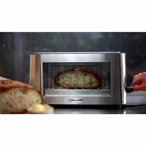 Toasted to perfection! We love watching toast turn perfectly golden-brown before our eyes in the new Persona Glass Toaster! | Kenwood
