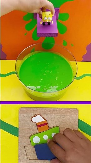Complete the puzzle to dunk SpongeBob in a slime tank! #shorts