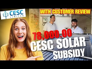 CESC Solar Subsidy with Net Meter | PM Surya Ghar Yojana in Kolkata CESC 🌞