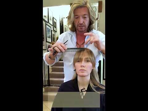 How to Trim a Fringe Using Thinning Scissors 💇🏼‍♀️