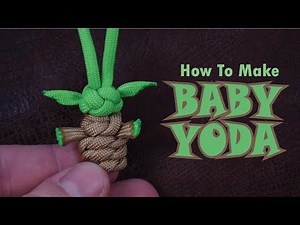 Make a BABY YODA Paracord Keychain / Zipper Pull based on The Mandalorian