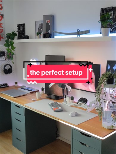the perfect setup#techtok #cozysetup #setup #whitesetup