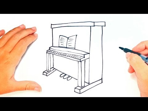 How to draw a Piano for Kids | Piano Easy Draw Tutorial