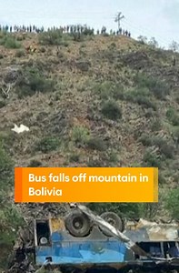 At least 31 people have been killed after a bus fell down an 800m ravine in Bolivia. #bolivia #buscrash #crash #mountain #fallingoffmountain #cliff #sunriseon7 WATCH SUNRISE FOR MORE | @7plus ☀️ | Sunrise