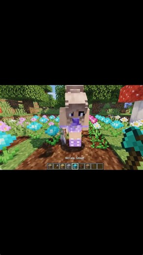 Ariana Grande Building a Pastel Garden with a Bunny in Minecraft #minecraft #arianagrande