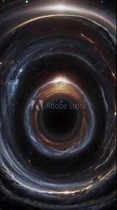 Hypnotic animation of a glowing black hole on an abstract stellar background. Graphical and fractal explosions bring this moving galaxy to life. Astronomy at its best.